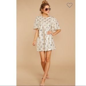 Make things grand gold sequin dress